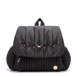 HAPP Levy Backpack in Black and Memory Foam Changing Pad